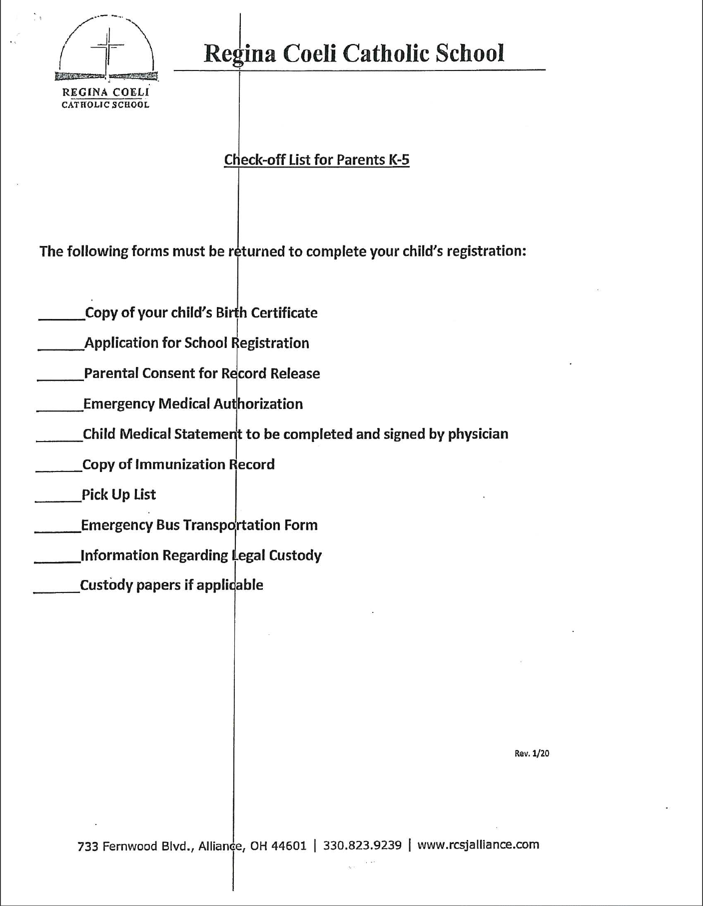 cchecklist Form