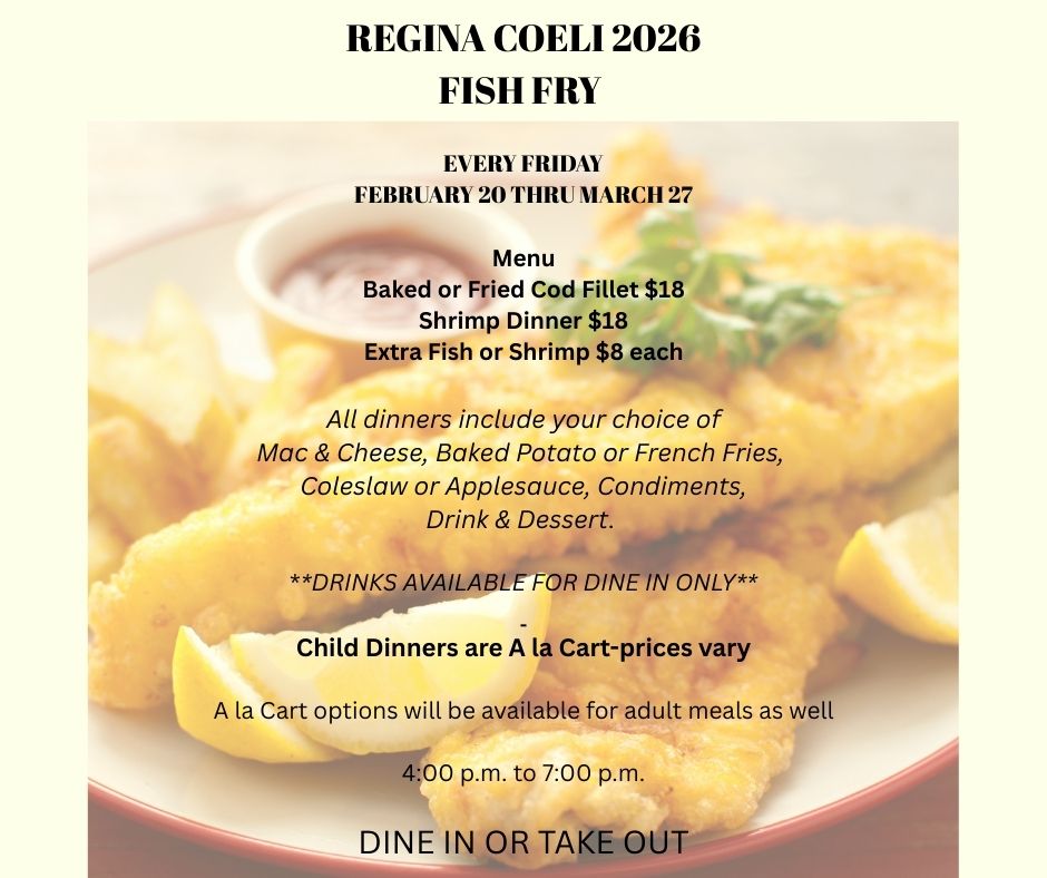2026 Fish Fry Flyer